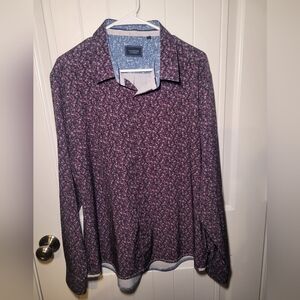 7 diamonds 4 way stretch woven shirt size XL